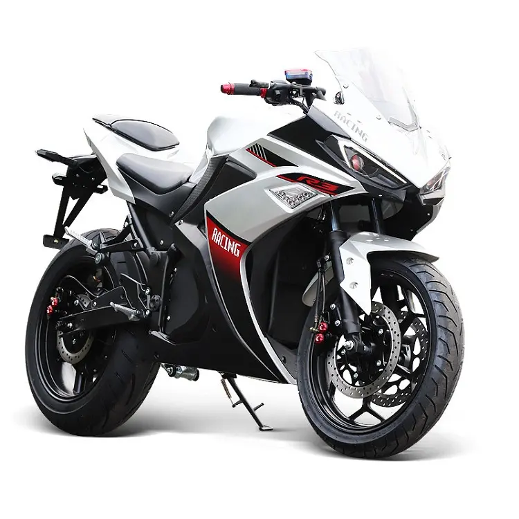 Yetişkin R3 yarış elektrikli motosiklet 140 km/h sıcak satış 5kw/8kw/10kw kullanılan Sportbike ve yeni bisiklet