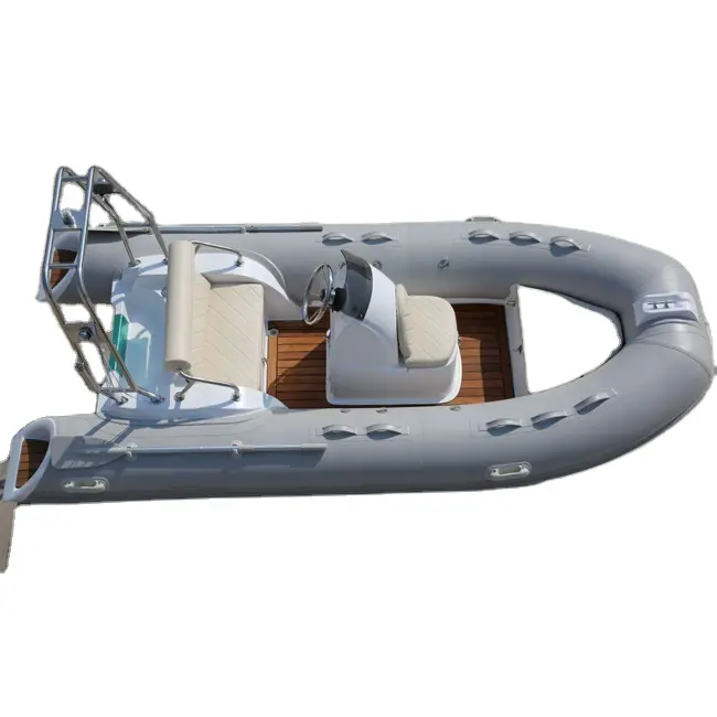 HaohaiホットインフレータブルラバーRIBボートフィッシングサーフィンPVCガラス繊維ボートCE付きカスタムカラーロゴサイズ販売可能