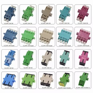 SC/ST/FC/LC UPC/APC光纤适配器单/多模母对公SM 9/125混合FTTH适配器 - Product Image 2