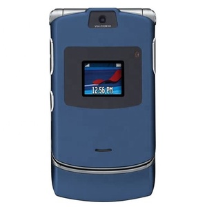 Simple Cheap GSM <strong>Flip</strong> Original Unlocked Classic Mobile Cell Phone V3 for MT - Product Image 4