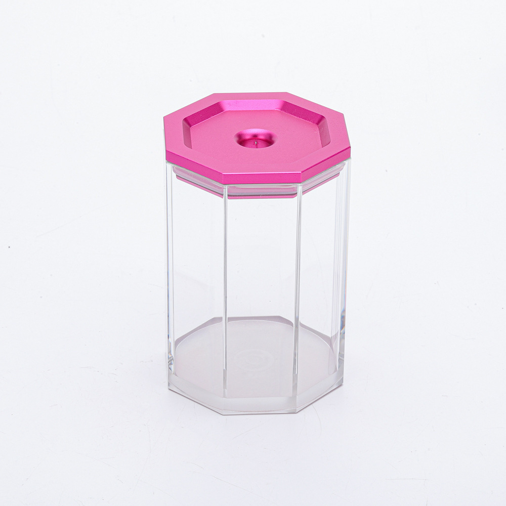 Tapa rosa transparente