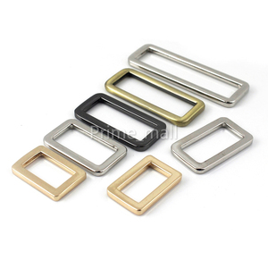 20-50mm Alloy <strong>Square</strong> Clasp Flat <strong>Rectangle</strong> Ring <strong>Loop</strong> Flat <strong>Square</strong> Ring <strong>Buckle</strong> for Backpack Bag Strap Webbing Belt Dog Collar Clasp - Product Image 1