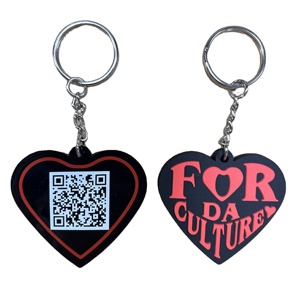 Diseño personalizado llavero de PVC suave código QR 2d 3D llavero PVC Impresión logotipo promoción regalo llavero - Product Image 2