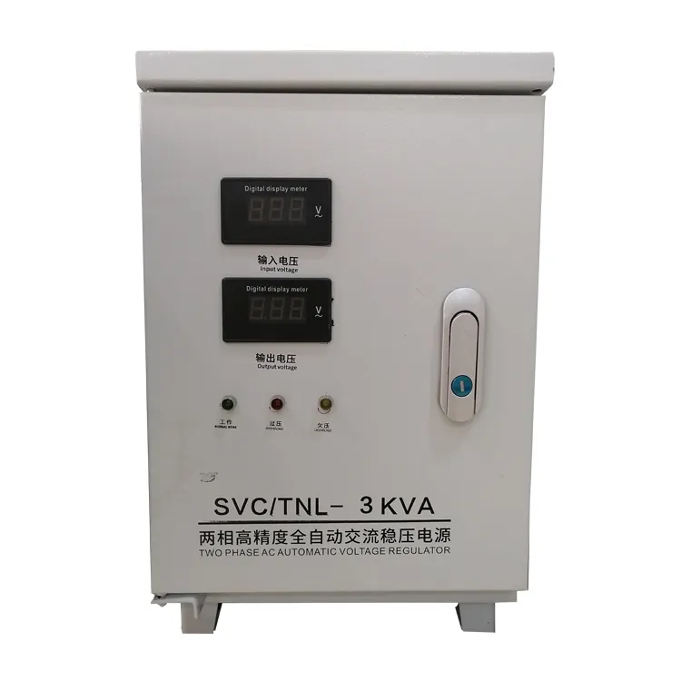 المصنع مباشرة 3000VA 5000VA 10kva 15kva 20kva 30kva مثبت الفلطية أحادي الطور 220V Svc Ac منظم جهد كهربائي أوتوماتيكي