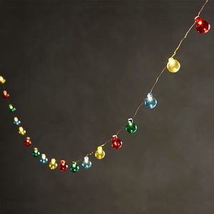 Battery Operated Fairy 20 Count Glass Globe Copper Wire <strong>Lights</strong> Battery <strong>LED</strong> <strong>Multi</strong> Ball Microdot <strong>Lights</strong> <strong>String</strong> for Bedroom Party - Product Image 6