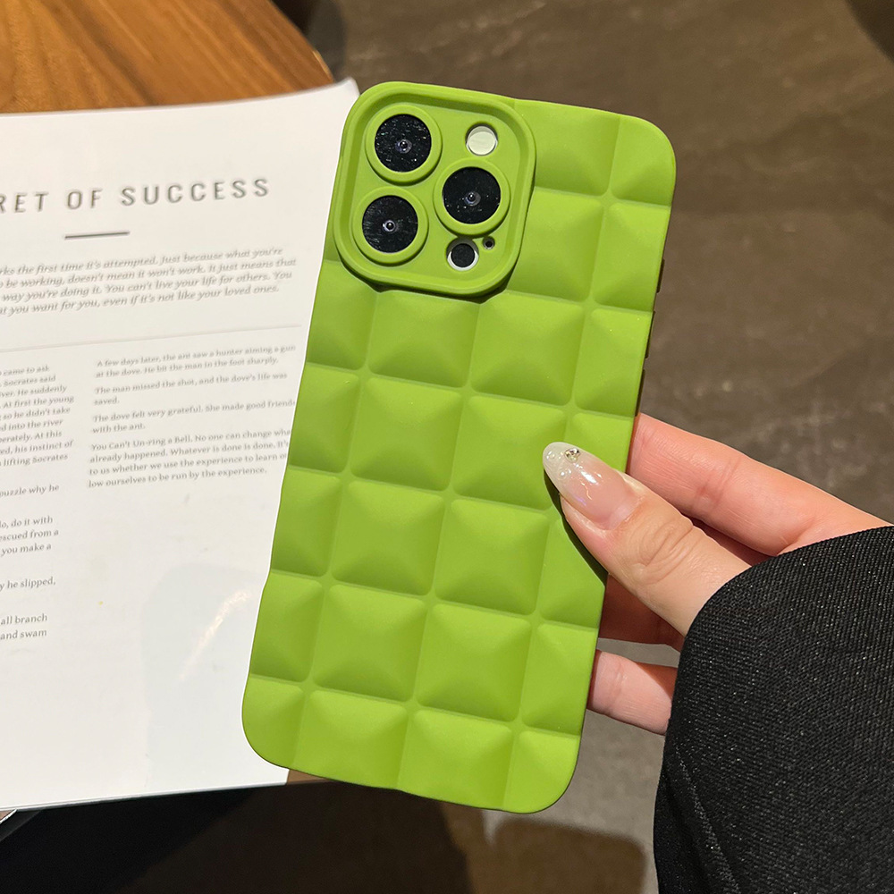 Funda a cuadros verde hierba