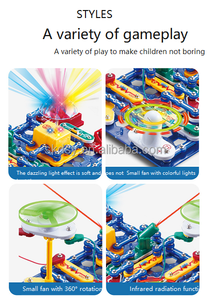 DIY STEM circuiti elettronici Set luci LED filo conduttivo blocco di plastica modello educativo giocattolo per bambini scatola confezionata - Product Image 5