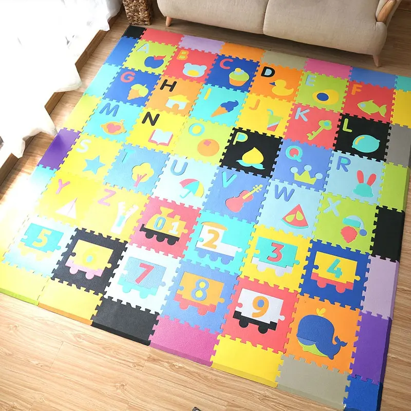 Lifttop 36 pz Baby lettera + numeri EVA Mat morbido alfabeto in schiuma stuoie per bambini tappeto ad alta densità Puzzle tappetino