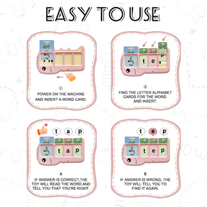 New Arrival <strong>Bilingual</strong> Talking Flash Cards Kids Arabic Spanish English Letters Speech Therapy 224 Word Spelling Game <strong>Toy</strong>