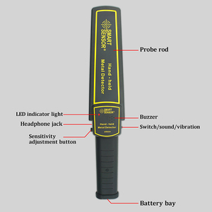 Smart Sensor AR954 Tenuto In Mano Metal Detector di Vibrazione del Suono di Allarme Oro Pinpointer Metal Detector - Product Image 6