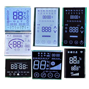 Benutzer definierte Größe-LCD-Bildschirm Benutzer definierter Segment code Bildschirm LCD schwarz groß 6-stellig sieben 7 14 16 monochromes Segment segmentierte LCD-Anzeige