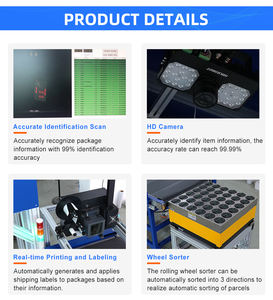 Penyortir Modular mesin DWS pemisah otomatis lintas menyortir paket obat-obatan surat pemindaian atas dapat disesuaikan - Product Image 6