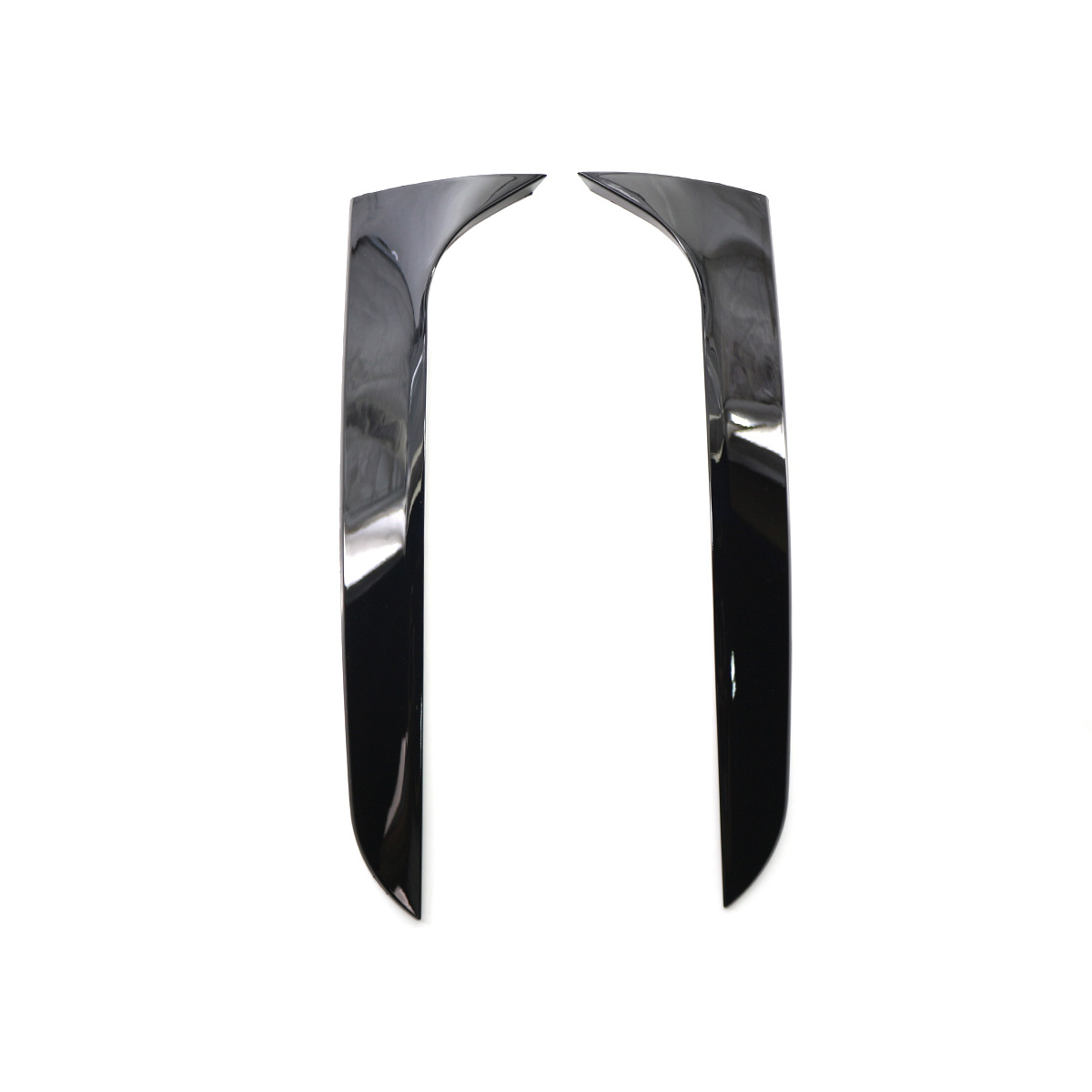 A pair of glossy black ones