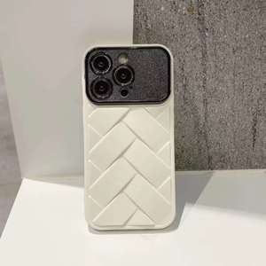 Büyük pencere örgü desen nefes yumuşak TPU telefon kılıfı kapak iPhone 15 14 Pro Max durumda - Product Image 6