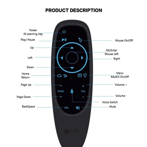G10S Pro BT Dual-Mode 2.4G Flying Squirrel Remote <strong>Control</strong> with Gyroscope Backlight Smart Voice <strong>Control</strong> for Set-Top Box