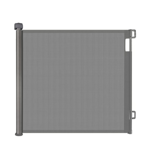 Vendita calda cancello di sicurezza in acciaio nero per bambini e bambino porta barriera di sicurezza per wc Rolling Fence guardia - Product Image 1