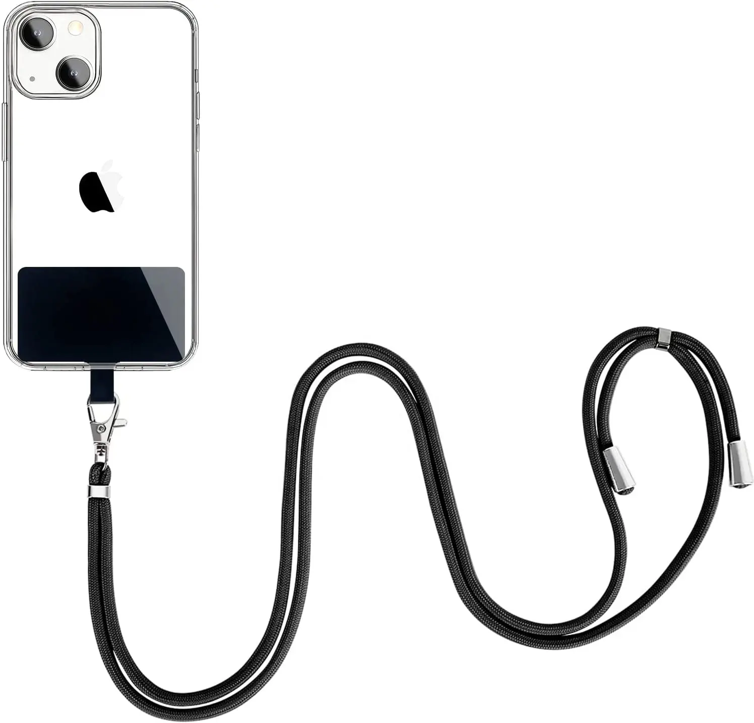 Parche de cordón Universal para teléfono móvil, correa de cuello desmontable ajustable, funda de teléfono con correa de anclaje para la mayoría de los teléfonos inteligentes