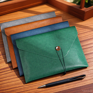 YY RTS A4 dokumen saku <span class=keywords><strong>File</strong></span> kulit PU <span class=keywords><strong>folder</strong></span> <span class=keywords><strong>File</strong></span> Organizer dengan penutup jepret untuk penggunaan bisnis - Product Image 2