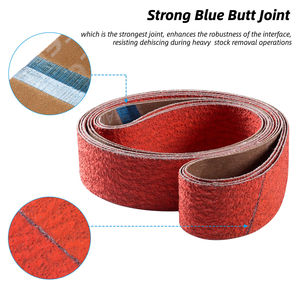 3pcs 2x 72英寸砂带陶瓷36砂刀金属研磨机砂带 - Product Image 5