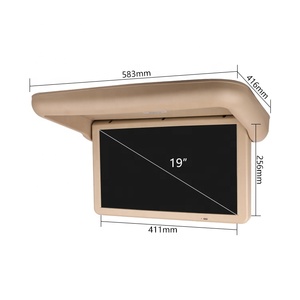 19&quot; <strong>Bus</strong> Coach Android Auto Flip Down Adjustable Angle Screen Angular Memory 1 Way AV Input Full Function Universal Roof TV - Product Image 4