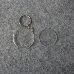 OEM Customized 4cm Round Acrylic Keychain Promotional <strong>Cheap</strong> Plastic Carabiner for <strong>Key</strong> Organization &amp; Display - Product Image 5
