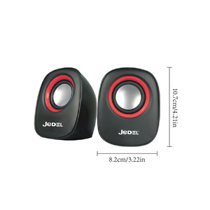 USB 2,0 Mini Multimidian 3W Woofer pasivo ABS plástico USB altavoz para PC Notebook computadora de escritorio 3,5mm Fuente de alimentación de CC - Product Image 3