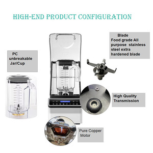 2L 1800W Power Electric Smoothie Blender LED-Anzeige 6 Programme & DIY-Funktion Kommerzielle geräuscharme Entsafter-Maschine - Product Image 2