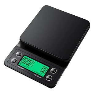 Mini Coffee <strong>Scale</strong> Pour Over Digital <strong>LCD</strong> <strong>Display</strong> 3kg 0.1g Battery Kitchen Weighing <strong>Scale</strong> with Time <strong>Counting</strong> Smart Coffee <strong>Scale</strong> - Product Image 1