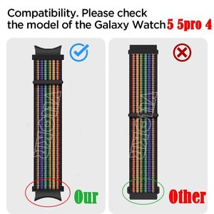 Pulseira de nylon esportiva para relógio Samsung Galaxy 4 clássico 42/46mm cinta de laço magnético Samsung Galaxy Watch 4 44/40mm