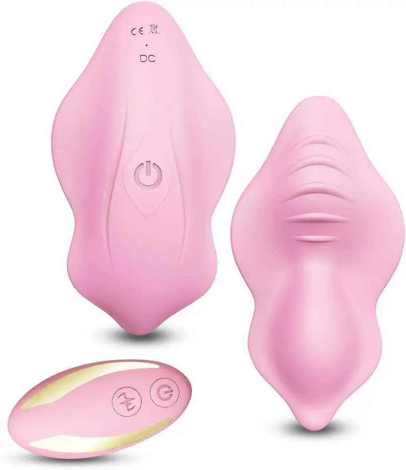 Vibrador de calcinha wearable com controle remoto sem fio, vibrador de ovos e borboletas, estimulador de clitóris para mulheres