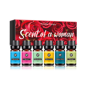 Wholesale <strong>Bulk</strong> 100% Pure Organic Floral Essential Oil Set Custom Logo Aromatherapy Diffuser 100 Pure Essential Oil Gift Set