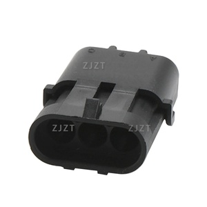 Conector de coche Delphi de 3 núcleos, enchufe de arnés de cables impermeable para uso automotriz, género masculino 12010717 - Product Image 1