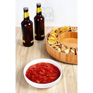 家用陶瓷盘套装多功能小吃盘防水7部托盘上菜 - Product Image 6