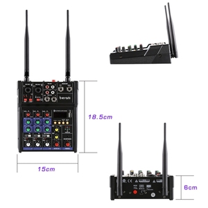 Kablosuz mikrofon etkisi cihazı ile G4-M1 4 yönlü mikser küçük K şarkı kayıt mikseri - Product Image 5