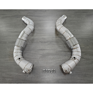 AKSヒートシールド排気ダウンパイプ<span class=keywords><strong>BMW</strong></span> G30 550i排気ヘッダーシステム用