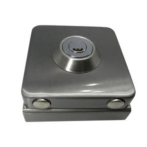 SK-101 <strong>Excellent</strong> European Quality Stainless Steel With 5 Pc <strong>Keys</strong>&amp;handle square Glass Door Lock - Product Image 3