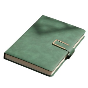 Cuaderno de cuero PU de negocios personalizado de producción de proveedores de oficina con Cuaderno de papelería de gama alta tipo cerradura - Product Image 1