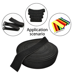 China Factory Price Soft Fabric Breathable <strong>Hook</strong> <strong>and</strong> <strong>Loop</strong> Adjustable Stretch <strong>Elastic</strong> <strong>Loop</strong> Strap for Garment - Product Image 6