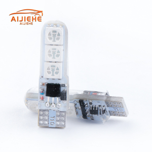 1 takım araba aydınlatma aksesuarları uzaktan kumanda araba ile W5W LED ampul yan dönüş sinyali 5050 6SMD t10 LED güvenlik ışıkları - Product Image 2
