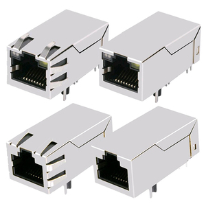 0826-1DX1-32-F uyumlu 100/1000 base-t Tab Up sarı/yeşil Led 1x1 Port 12 Pin RJ-45 bağlayıcı modülü - Product Image 2