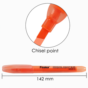 FOSKA Smooth Writing Wide and Narrow Lines <strong>Chisel</strong> <strong>Tip</strong> 5 Bright <strong>Highlighters</strong> Pen Set for Highlighting Your Notes Journals - Product Image 3