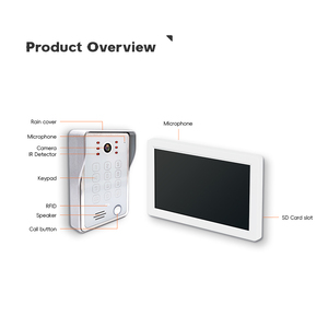 Sistema de intercomunicación de doble vía Guangdong de dos líneas, 7 pulgadas, Mini pantalla LCD a color, visiófono, videoportero de 2 cables, intercomunicador de teléfono - Product Image 2