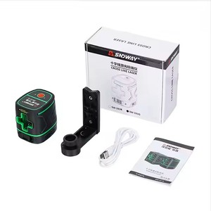 SNDWAY Hotsaling 2线自流平3D自动旋转建筑工具360度机器绿光激光水平仪SW-331G