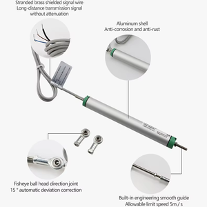 Salida de resistencia potenciométrica de regla electrónica de 150mm con extremos de varilla para Sensor de desplazamiento lineal de distancia de medición