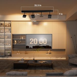 SCON Modern 4-Light LED hüzme aydınlatma kiti 24W dim tavan Spot işıklar dönebilir CCT parlaklık Dimmer uzaktan kontrollü - Product Image 2