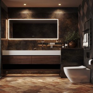 Boloni nhà 2025 phổ biến nhất phòng tắm Vanity đơn vị đồ nội thất thiết kế ban đầu không thấm nước tủ phòng tắm với lưu trữ - Product Image 3