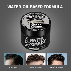 Profesyonel berber saç şekillendirme ürünleri nemlendirici formüle mat saç şekillendirici jöle erkekler için pomad - Product Image 2