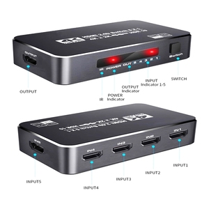 <strong>5</strong> In <strong>1</strong> Out 4K HDR 2.0 Switcher 5X1 <strong>5</strong> Ports 4K 60Hz <strong>Switch</strong> With IR Remote Control HDCP 2.2 10 Converter For PS4 <strong>5</strong> - Product Image 5