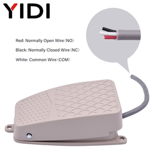 YIDI FS-2 Metal ayak Pedales ayak anahtarı 1NO1NC 10A 250VAC Industrial endüstriyel elektrikli makine anlık kontrol pedalı ayak pedalı - Product Image 4