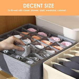 BH Socken Unterwäsche Schublade Organisator Kleidung Socken Teiler Stoff faltbar Kleiderschrank Schrank Schrank Aufbewahrungsbox Schublade Organisator